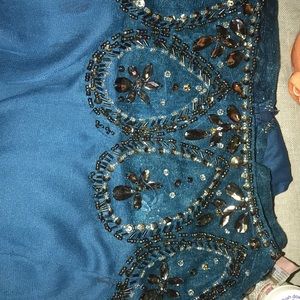 Beaded dress-1 stone missing as shown